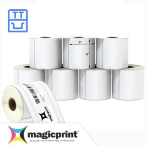 Etiquetas de transferencia térmica 4x6 - 8 rollos