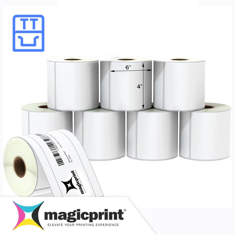 Thermal Transfer labels 4x6 - 8 rolls